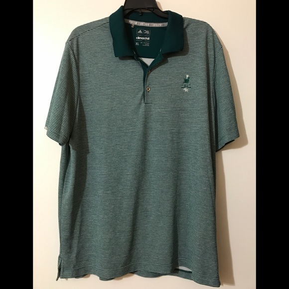 adidas Other - Adidas Climachill XL Polo Shirt Radley Run West Chester Green and White Stripe